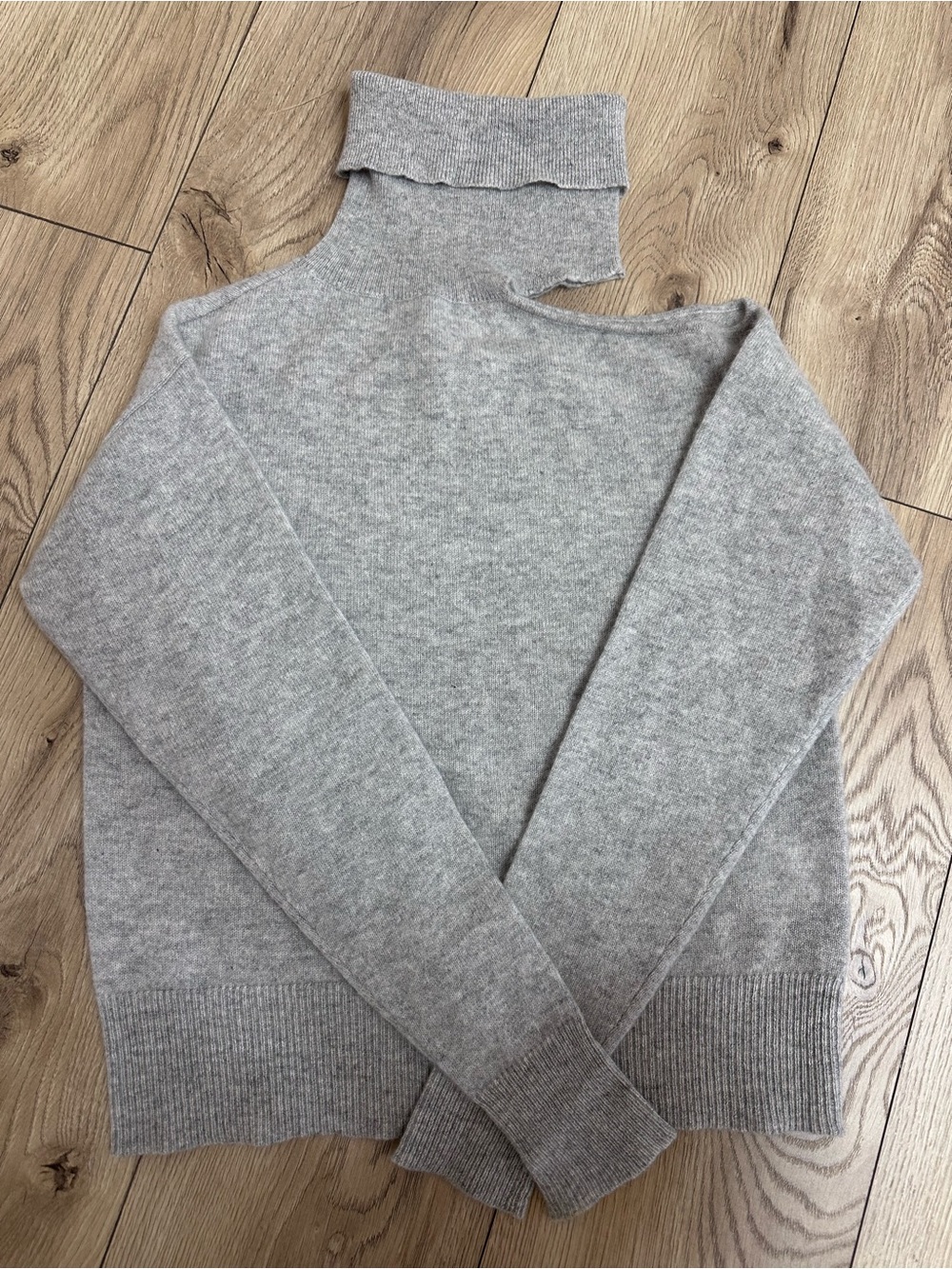 Cashmere Charter Club Gray Turtleneck Sweater - Lightweight Cozy Knit Size XS